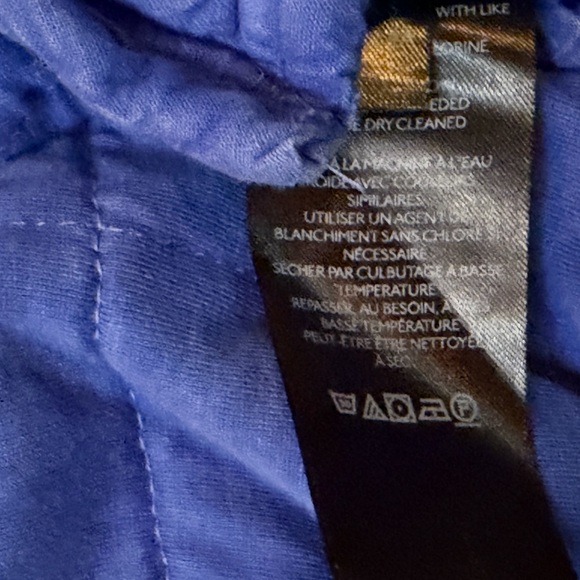 Free People Quilted Blue Zip Jacket with Pockets Relaxed Fit Long Sleeve S/P - Picture 4 of 14